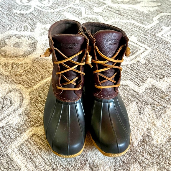 Sperry Shoes - Sperry Top Sider Saltwater Boots Rain Boots Duck Boots Women’s 8